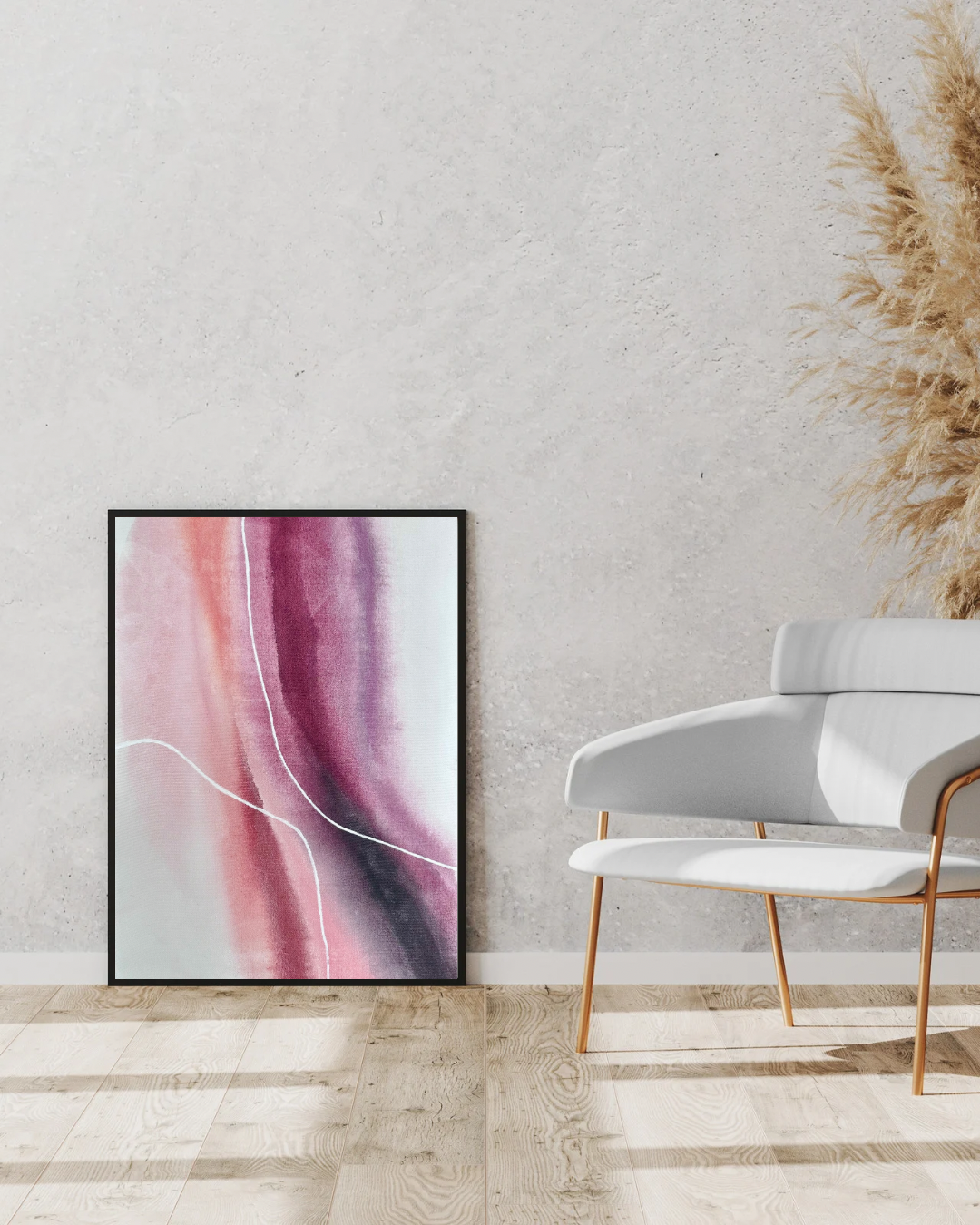 Mixed Media Painting (Feminine Hue)